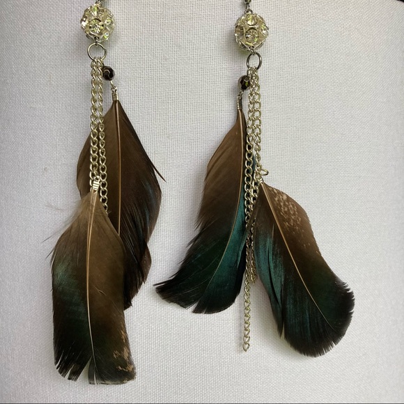 Feather Earrings - Picture 1 of 3